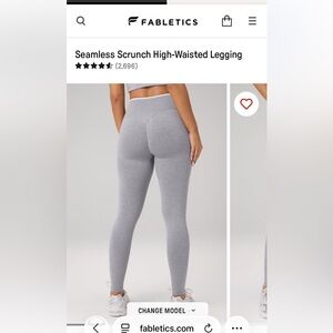 Fabletics high waist leggings size medium regular